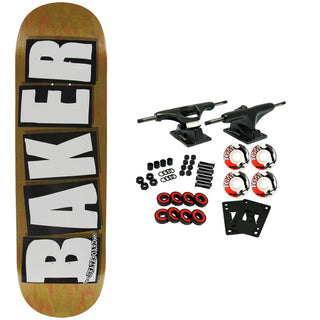 Baker Skateboard Complete Logo Veneers B2 Brown 8.5" x 32.5"