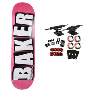 Baker Skateboard Complete Logo Veneers B2 Pink 8.5" x 32.5"