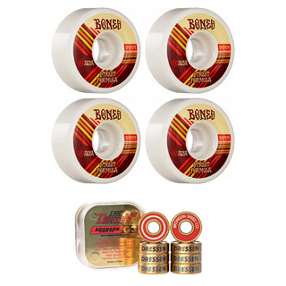 Bones Skateboard Wheels with Bronson Pro G3 Bearings STF 54mm 103A V4