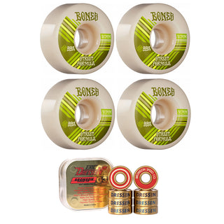 Bones Skateboard Wheels with Bronson Pro G3 Bearings STF 52mm 99A V4