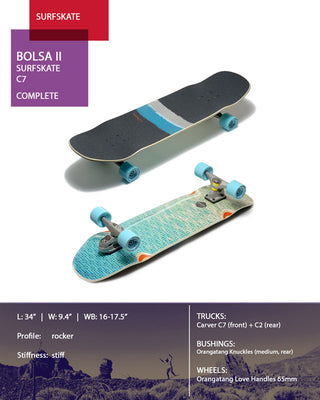 Loaded Boards Carver Bolsa II C7 Surfskate Complete