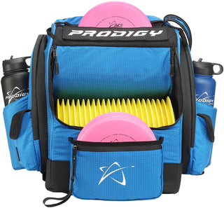 Prodigy Disc Golf Bag BP-1 V3 Backpack Blue Holds up to 24 Discs