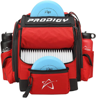 Prodigy Disc Golf Bag BP-1 V3 Backpack Red Holds up to 24 Discs