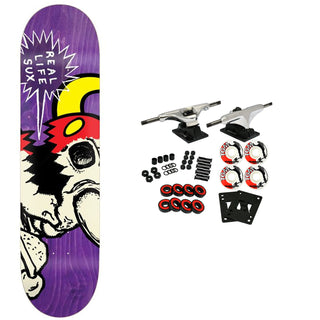 Toy Machine Skateboard Complete Real Life Sux Assorted 8.25" x 31.88"