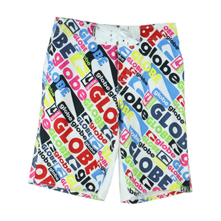 Globe Board Shorts Matrix White/Blue - Size 31