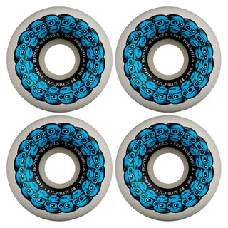 Bones Skateboard Wheels 54mm Skatepark Formula P5 SPF Circle Skulls 84B White