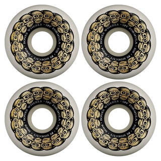 Bones Skateboard Wheels 58mm Skatepark Formula P5 SPF Circle Skulls 81B White