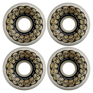 Bones Skateboard Wheels 60mm Skatepark Formula P5 SPF Circle Skulls 81B White