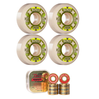 Bones Skateboard Wheels with Bronson Pro G3 Bearings STF 52mm 99A V5