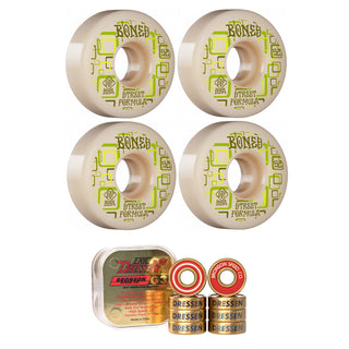Bones Skateboard Wheels with Bronson Pro G3 Bearings STF 52mm 99A V3