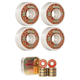 Bones Skateboard Wheels with Bronson Pro G3 Bearings STF 52mm 103A V1