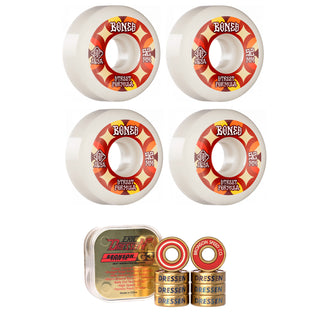 Bones Skateboard Wheels with Bronson Pro G3 Bearings STF 52mm 103A V5