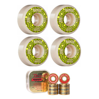 Bones Skateboard Wheels with Bronson Pro G3 Bearings STF 53mm 99A V1