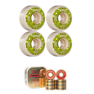 Bones Skateboard Wheels with Bronson Pro G3 Bearings STF 54mm 99A V1