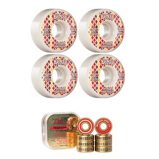 Bones Skateboard Wheels with Bronson Pro G3 Bearings STF 53mm 103A V2