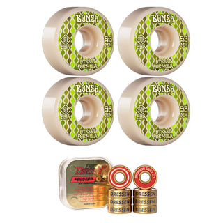 Bones Skateboard Wheels with Bronson Pro G3 Bearings STF 53mm 99A V2