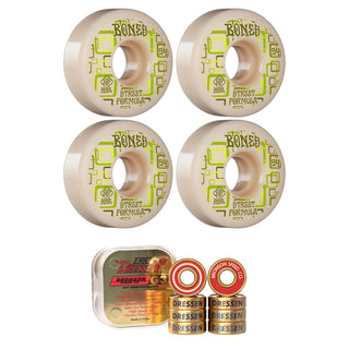 Bones Skateboard Wheels with Bronson Pro G3 Bearings STF 54mm 99A V3