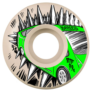 Bones Skateboard Wheels 53mm Judas Prius V2 Locks STF 99A White