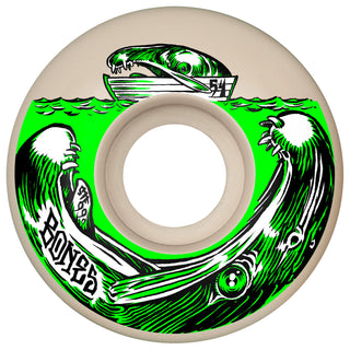 Bones Skateboard Wheels 54mm Salmon Dinner V3 Slim STF 99A White