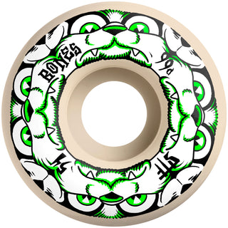 Bones Skateboard Wheels 54mm 4 Dog Night V4 Wide STF 99A White