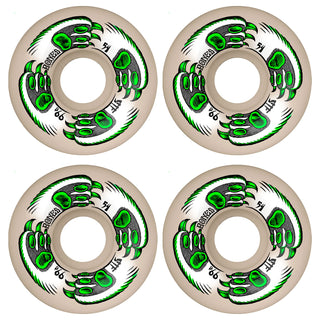 Bones Skateboard Wheels 54mm Kitty Twister V5 Sidecut STF 99A White