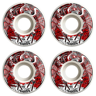 Bones Skateboard Wheels 52mm Peg-Leg-Asus V1 Standard STF 103A White