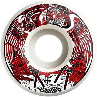 Bones Skateboard Wheels 52mm Peg-Leg-Asus V1 Standard STF 103A White