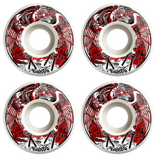 Bones Skateboard Wheels 53mm Peg-Leg-Asus V1 Standard STF 103A White