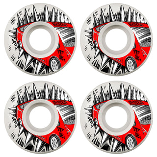 Bones Skateboard Wheels 52mm Judas Prius V2 Locks STF 103A White