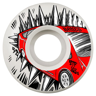 Bones Skateboard Wheels 52mm Judas Prius V2 Locks STF 103A White