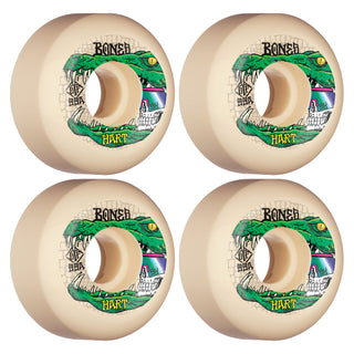 Bones Skateboard Wheels 54mm STF V5 Hart Gator Skull 99A White