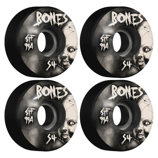 Bones Skateboard Wheels 54mm STF V1 Dollhouse 99A Black