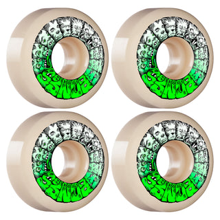 Bones Skateboard Wheels 52mm STF V5 Weird Wolf 99A White