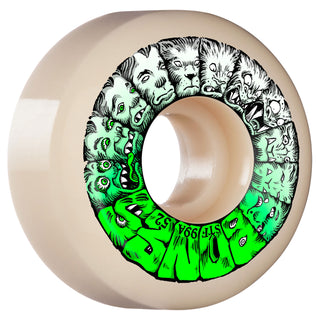 Bones Skateboard Wheels 52mm STF V5 Weird Wolf 99A White