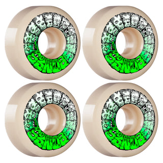 Bones Skateboard Wheels 54mm STF V5 Weird Wolf 99A White