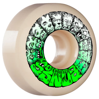 Bones Skateboard Wheels 54mm STF V5 Weird Wolf 99A White