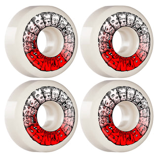 Bones Skateboard Wheels 52mm STF V5 Weird Wolf 103A White