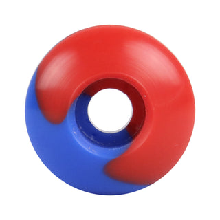 Blank Skateboard Wheels 52mm x 32mm 99A USA Made Split Color Blue/Red