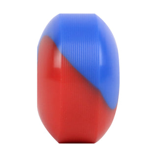 Blank Skateboard Wheels 52mm x 32mm 99A USA Made Split Color Blue/Red