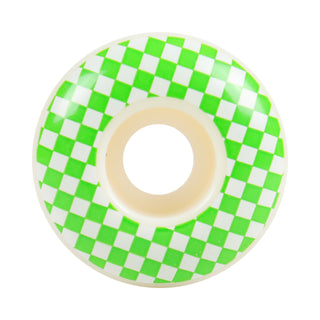 Skateboard Wheels 52mm x 31mm 100A High Rebound Checker White/Green