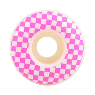 Skateboard Wheels 52mm x 31mm 100A High Rebound Checker White/Pink