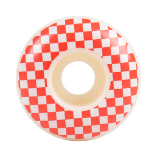 Skateboard Wheels 52mm x 31mm 100A High Rebound Checker White/Red
