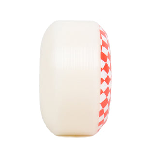 Skateboard Wheels 52mm x 31mm 100A High Rebound Checker White/Red