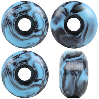 Skateboard Wheels 52mm x 31mm 100A High Rebound Swirl Black/Blue