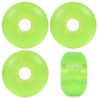 Skateboard Wheels 53mm x 31mm High Rebound 99A Clear Green