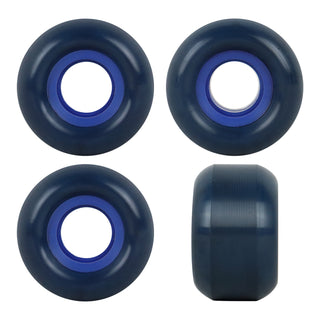 Blank Skateboard Wheels Dual Durometer 100A Navy/Blue 52mm x 31mm
