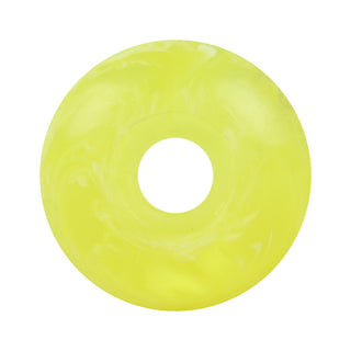 Blank Skateboard Wheels Swirl 99A USA Made Yellow/White 51mm x 31mm