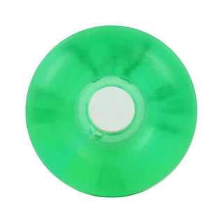 Printed Skateboard Wheels Soft Gel 97A Clear Green 52mm x 36mm