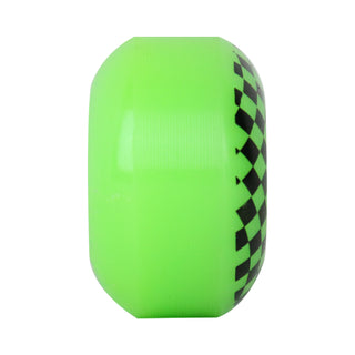 Printed Skateboard Wheels Checker 99A Green/Black 54mm x 34mm