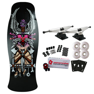 Brand-X Skateboard Complete Ed Gein OG Hammerhead Black 10.5" x 30.5" Old School